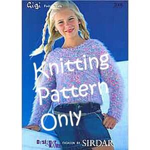 New Sirdar 2006 Gigi Designer Knits Girls Child Sweater Double Knitting Pattern